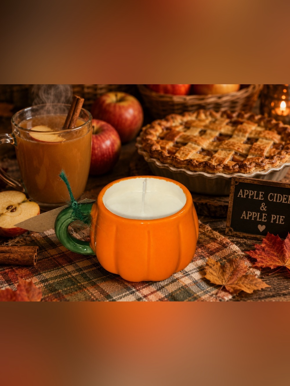 Warm Spiced Apple Pie 4oz Soy Wax Candle